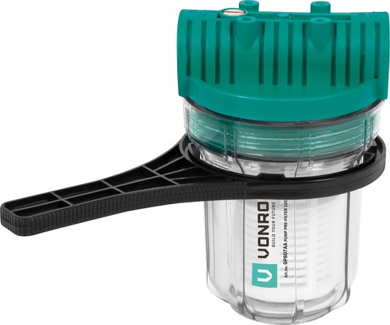 VONROC Voorfilter voor pompen en hydrofoorpompen - 12cm - Max. 4000l/h - Universele voorzetfilter van VONROC — afbeelding 5