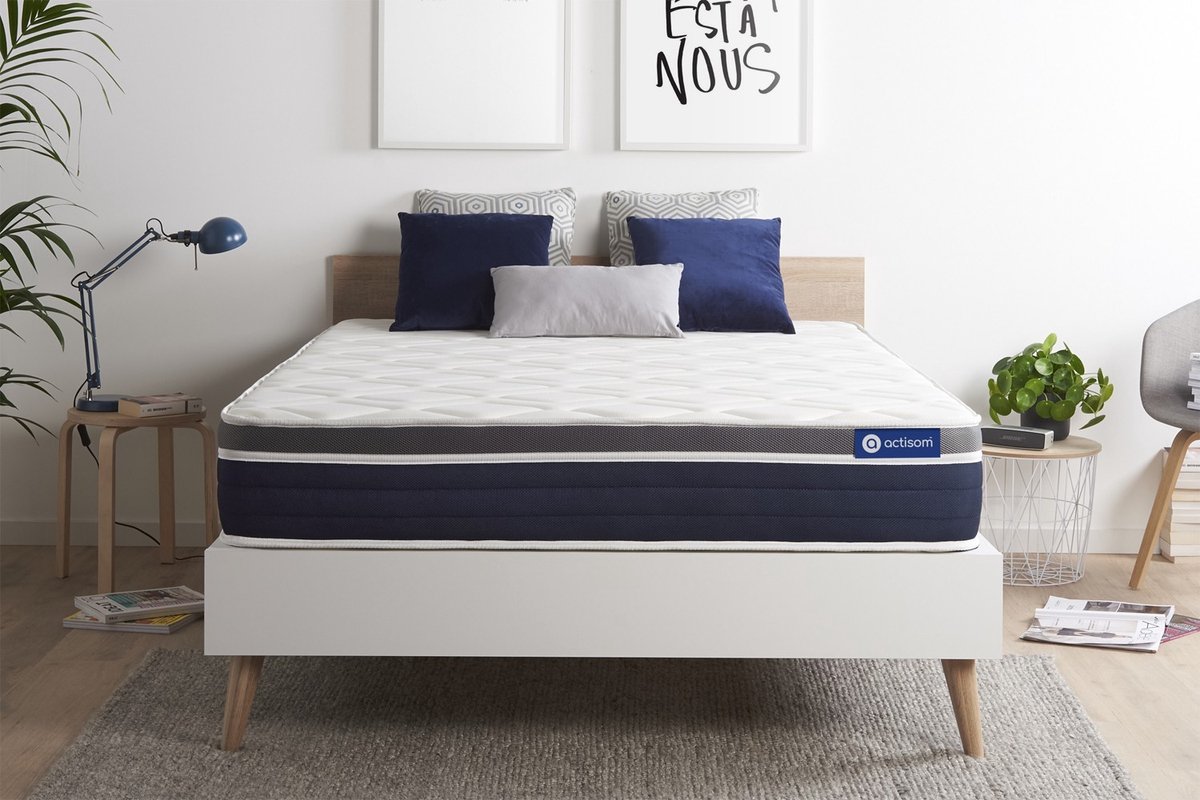 Actilatex confort matras 180x210cm , Latex en traagschuim , Vrij stevig, 7 comfortzones