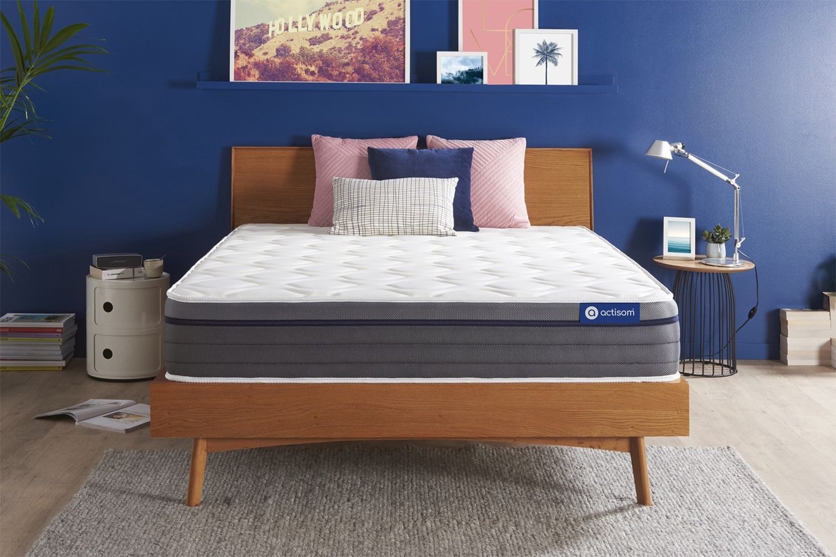 Actiflex zen matras 160x195cm , Pocketveren en traagschuim , Gebalanceerd, 7 comfortzones