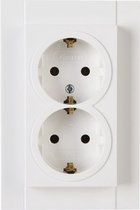 KOPP Athenis 55 Inbouw wandcontactdoos 2-voudig wit