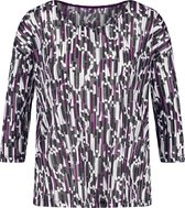 GERRY WEBER Dames Shirt met 3/4-mouwen en grafisch motief