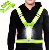 FOXLY Nero 3000 - Hardloopverlichting - Onze size fits all - Reflectered vest - LED