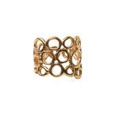HÕBE – Sara Ring – 18 Karaat Goud Verguld Sterling Zilver – Gerecycled Zilver –  Ring–Handgemaakte  Sieraad – Accessories – Dames Ring – Adjustable Ring