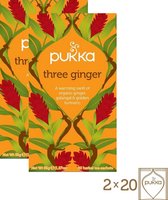 Pukka Thee - Three Ginger - Voordeelverpakking - 2 x 20 zakjes