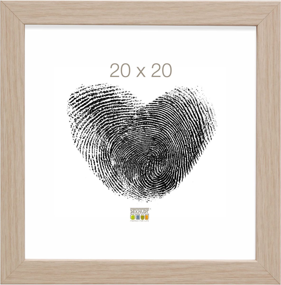 Deknudt Frames fotolijst S45RJ1 - naturel eikkleur - hout - 20x20 cm