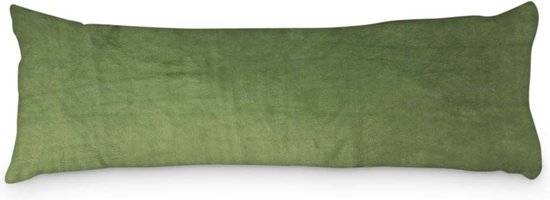 Beau Maison Velvet Body Pillow Kussensloop Groen 45 x 145 cm