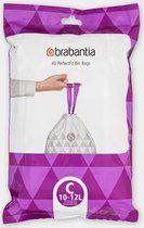 Brabantia PerfectFit Sac poubelle, code C, 10-12L, 40