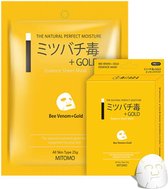Mitomo Gold & Bee Venom Essence Sheet Mask - Gezichtsmasker - Face Mask - Tissue Masker - Masker Gezichtsverzorging