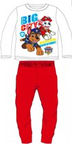 Paw Patrol pyjama - wit  - rood - Maat 116 / 6 jaar