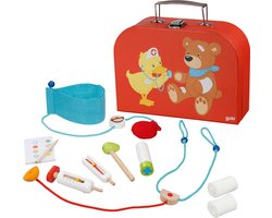 GOKI Rollenspel - Dokterstasje - Met Tien Voorwerpen - 3 Jaar