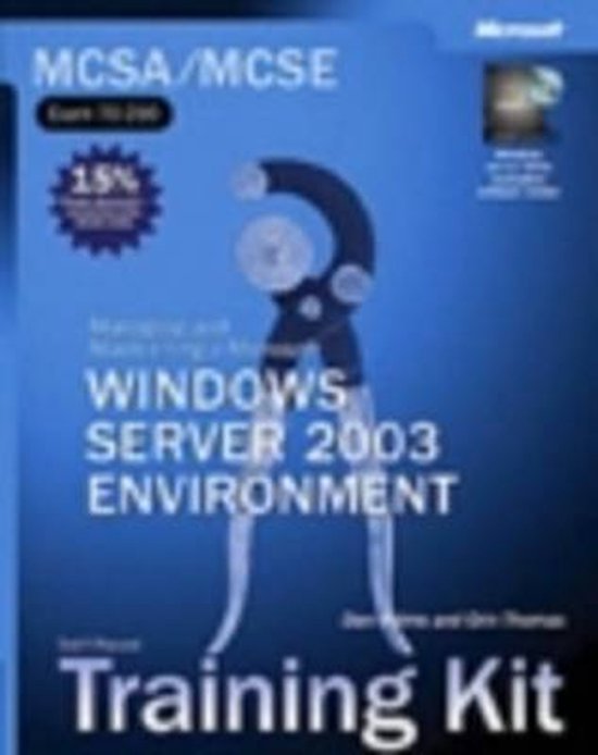 MCSA/MCSE Self-Paced Training Kit (Exam 70-290) - Managing a ... - cover