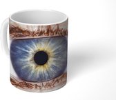 Mok - Blauw gekleurd oog - 350 ML - Beker - Uitdeelcadeautjes