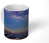 Mok - Sterrenhemel - Berg - Natuur - 350 ML - Beker - Uitdeelcadeautjes