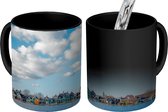 Magische Mok - Foto op Warmte Mokken - Koffiemok - Skyline van Zaandam - Magic Mok - Beker - 350 ML - Theemok