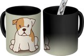 Magische Mok - Foto op Warmte Mok - een puppy van een buldog - 350 ML - Uitdeelcadeautjes