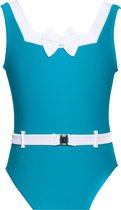 Ani Ani Tutti Mutti Turquoise / Wit meisjes badpak maat 122/128