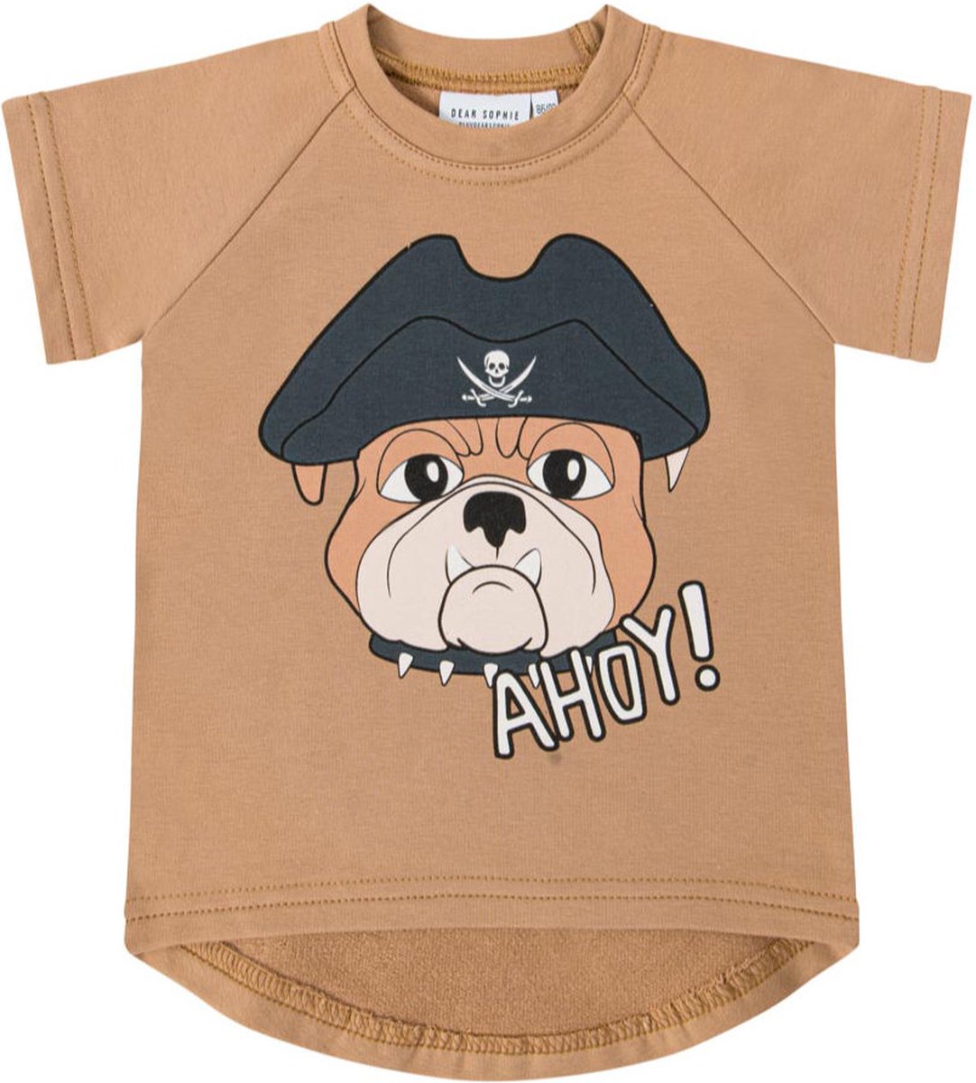Dear Sophie T-shirt Dog The Pirate Caramel Maat 122/128