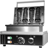 Bollie's Best® - Wafelijzer - Professionele wafelmaker - penisvorm - met anti-aanbaklaag