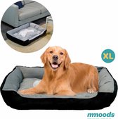 Mmoods Hondenmand Diep XL - Hondenkussen voor in Huiskamer - Hondenbed met Hoge Rand - Hondenbank Wasbaar - Benchkussen Anti-slip