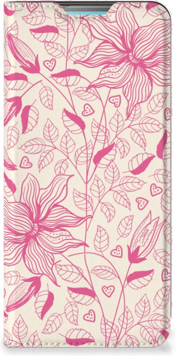 Samsung Galaxy A53 Smart Cover Pink Flowers