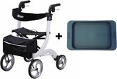 Lichtgewicht Rollator Drive Medical Nitro Medium | Wit | Met Dienblad
