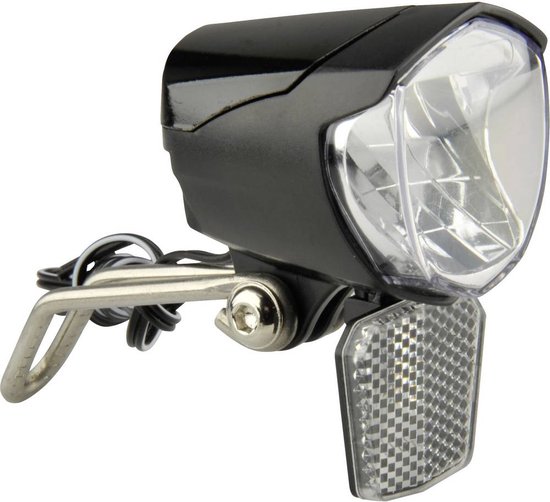 FISCHER FAHRRAD 85355 Koplamp LED werkt op de dynamo Zwart