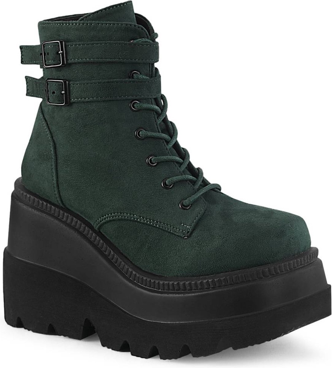 DemoniaCult - SHAKER52 Plateau Laarzen - US 12 - 42 Shoes - Groen
