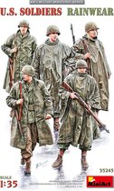 1:35 MiniArt 35245 US Soldiers in Rainwear - Figures Plastic Modelbouwpakket