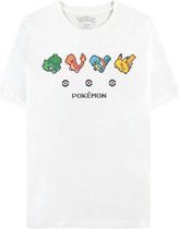 Pokémon - Starters Heren T-shirt - XL - Wit