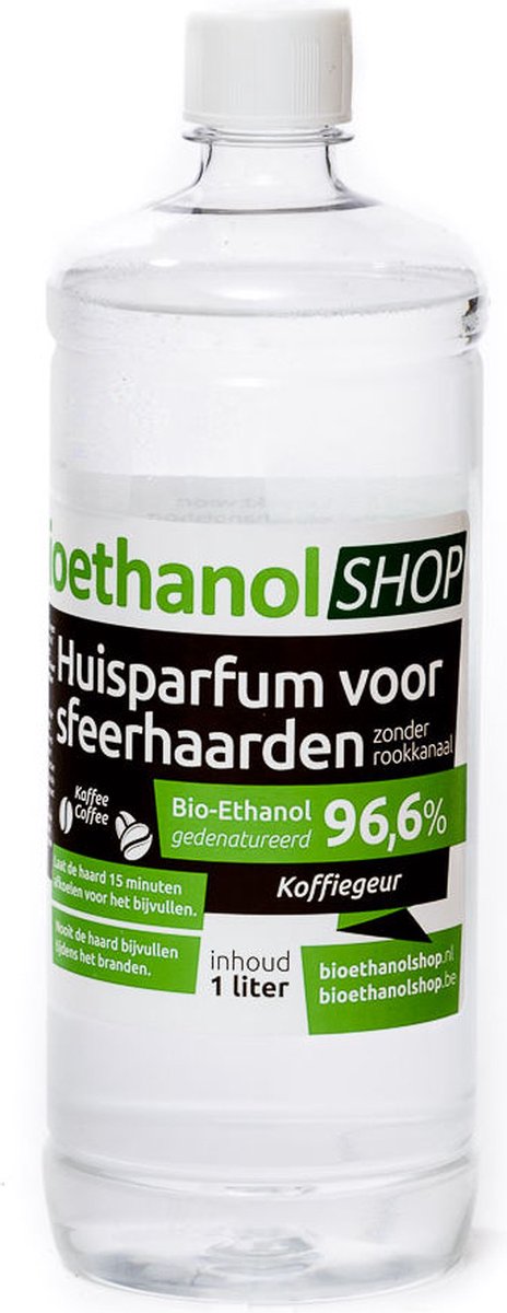 Bio-Ethanol met Koffiegeur-PREMIUM- bioethanol -biobrandstof - 1 liter