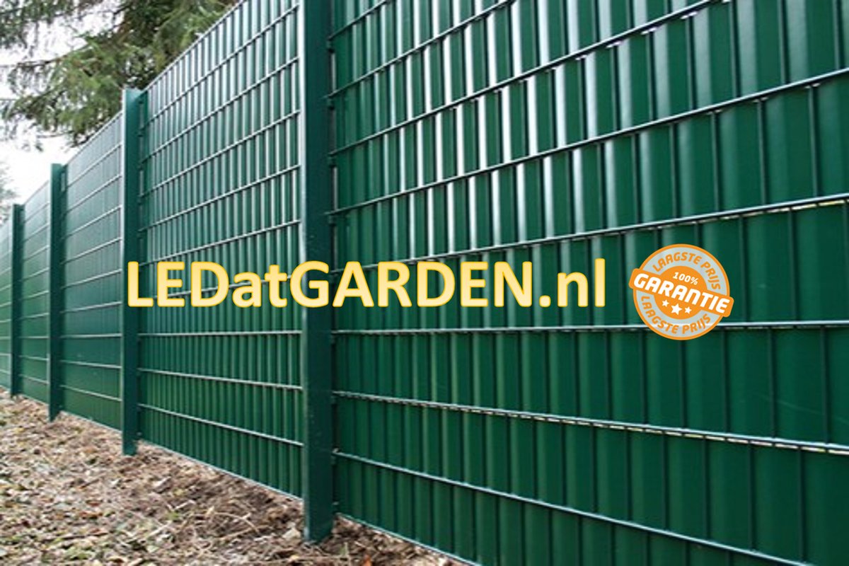 2.2 meter breed X 2 meter hoog | LEDatGARDEN.nl | Start set Dubbelstaafs  Hekwerk |... | bol.com