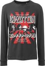 Led Zeppelin Longsleeve shirt -L- Japanese Burst Zwart