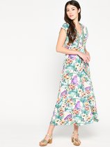 LOLALIZA Maxi-jurk met bloemenprint - Veelkleurig - Maat 44