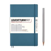 Leuchtturm notitieboek softcover 19x12.5cm lijn stone blue