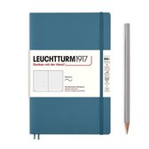 Leuchtturm notitieboek softcover 19x12.5cm dots stone blue