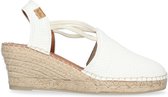 Toni Pons Tilda-LZ Dames Espadrilles Blanc | Wit | Leer | Maat 42