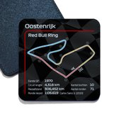 ILOJ onderzetter - Formule 1 circuit - Oostenrijk - Red Bull Ring - 2022 - vierkant