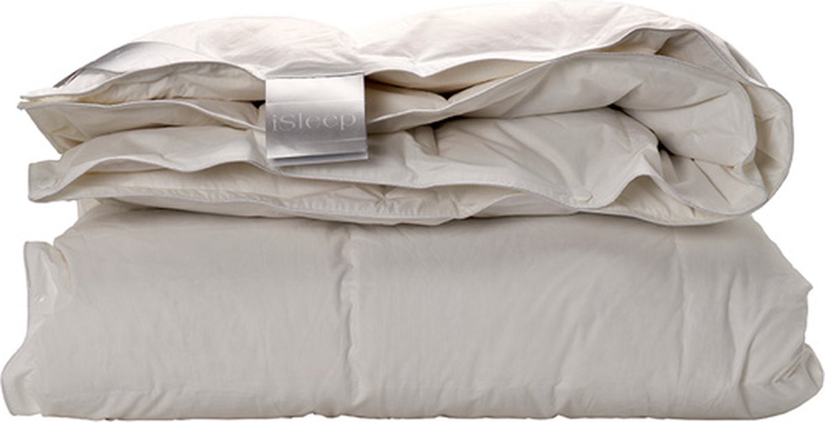 ISleep Dekbed 15% Dons 4-Seizoenen Eenpersoons 140x220 cm Wit