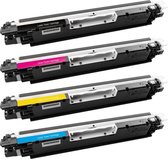 Geschikt voor HP 130 / HP 130A Toner cartridges - Multipack 4 Toners - Geschikt voor HP Color LaserJet Pro MFP M176N - M177FW
