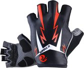 Fietshandschoenen XL - Wielrenhandschoenen - Handschoenen Voor Racefiets & Mountainbike - Anti Slip - Reflecterend - Oranje/Zwart