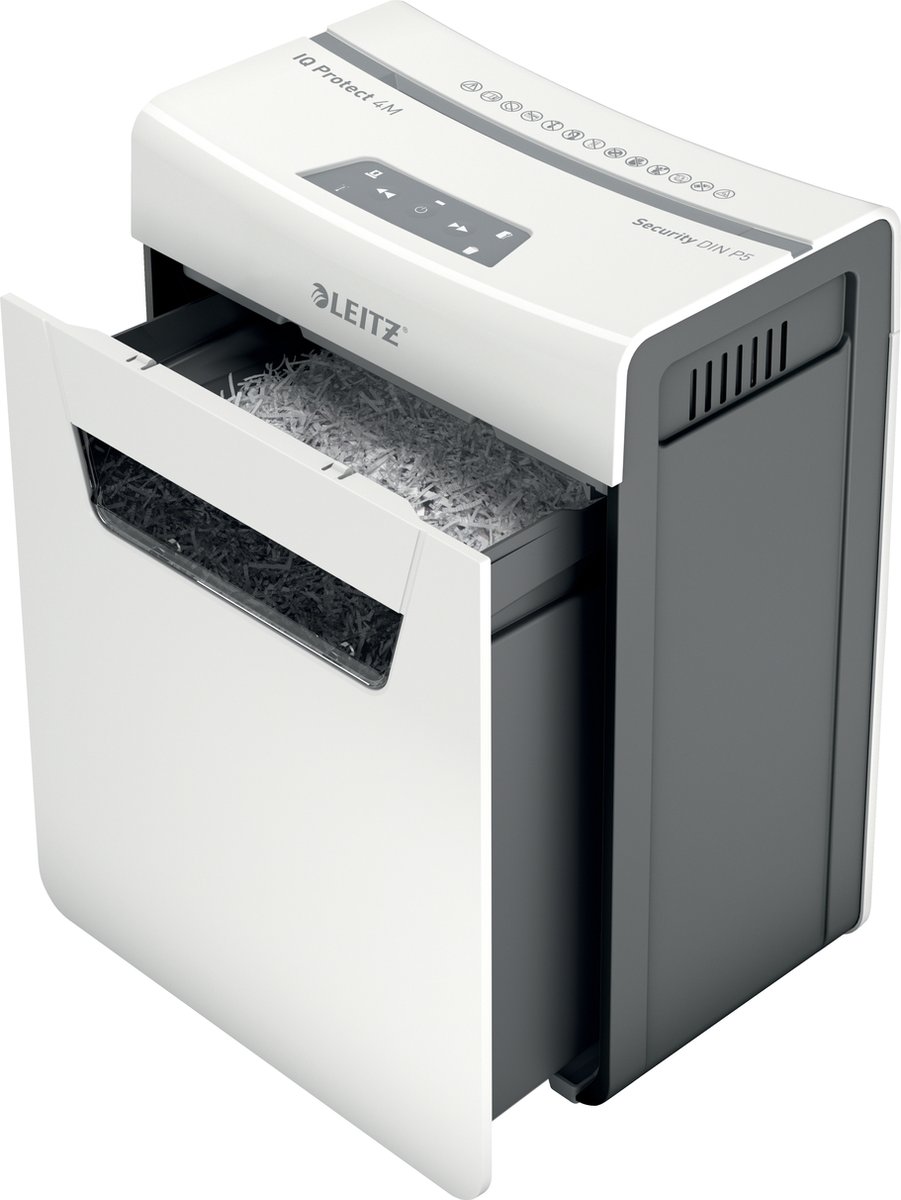 Leitz IQ Protect Premium 4M Ultrastille Papierversnipperaar P5 thumbnail 5