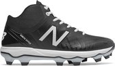 New Balance - MLB - Honkbalschoenen - PM4040K5 - Mid Hoog - Kunststof Spikes - Voor Honkbal - Voor Softbal - Zwart/Wit - US 11,5 - Breedte