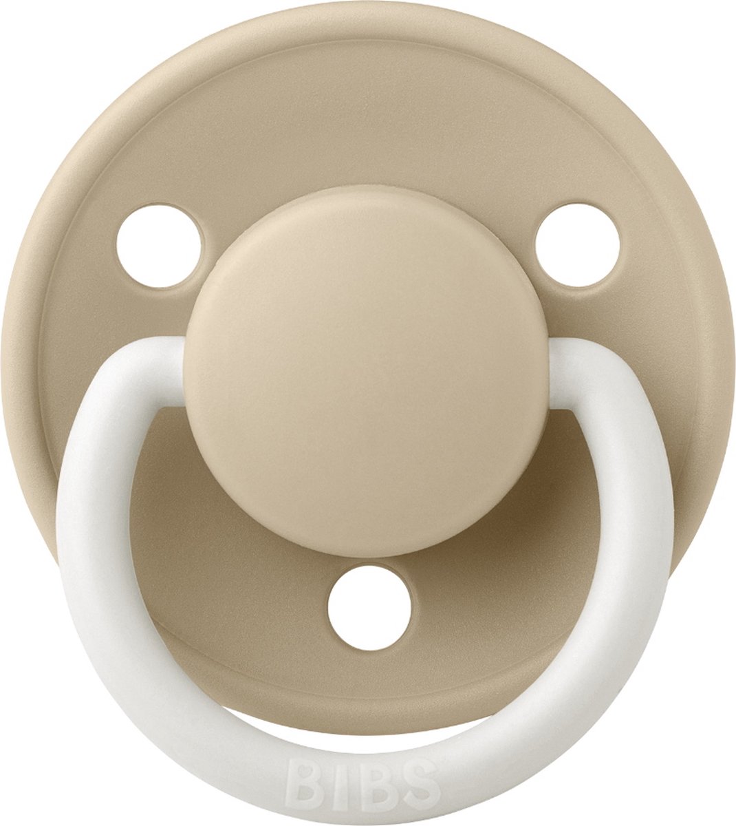 Goedkoopste Bibs De Lux Glow In The Dark Vanilla Silicone Fopspeen 1010257C