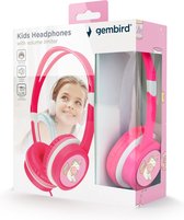 Gembird MHP-JR-PK écouteur/casque Écouteurs Avec fil Arceau Musique Rose