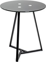 Bijzettafel - Ronde tafel - Zwaar - Solide - Stevig - Modern - Zwart gelakt staal - 45Ø x 50 cm