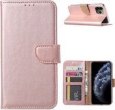 Iphone XR - BOOK CASE - hoesje met pashouder - rose gold