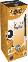 Stylo bille Bic M10 Clic noir - Lot de 50 stylos