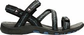 sandalen Alva dames polyester/rubber zwart maat 41