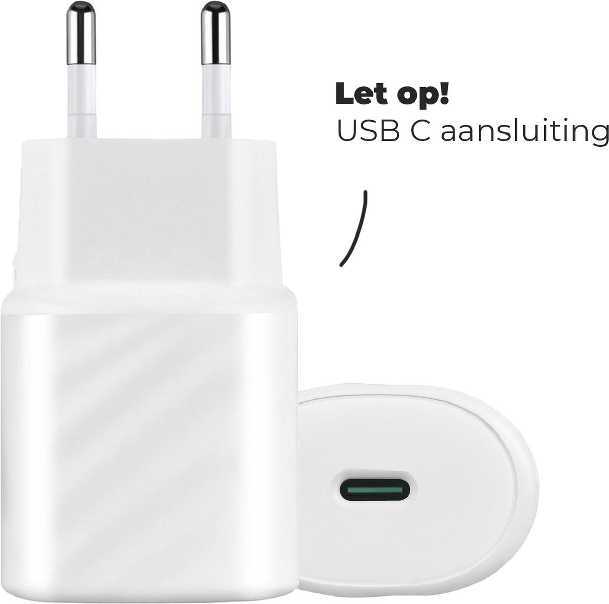 USBC Adapter 20W Voor Apple, Samsung en andere merken Universeel