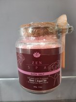 zen spa - badzout rozen - verrijkt met argan olie